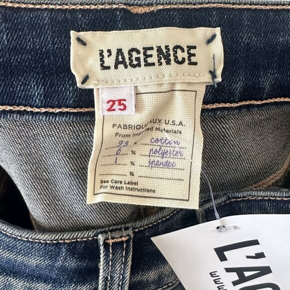 NWT L'AGENCE Marka Straight Jean in Monterey - Size 25 - Picture 3 of 7